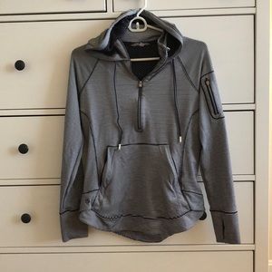 Athleta Stripe Pullover Hoodie